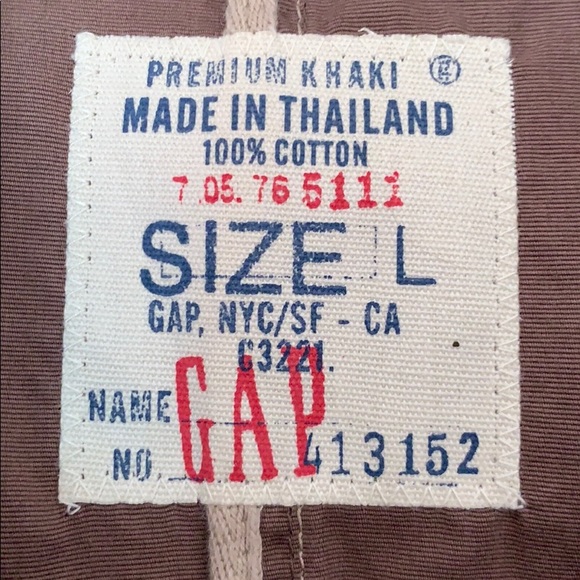 GAP Military type khaki trench coat - Picture 3 of 6